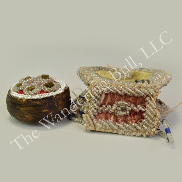 Whimsy Antique Box and Pincushion