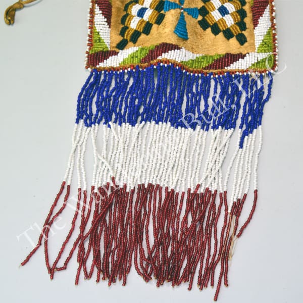 Antique Beaded Apache Style Bag fringe