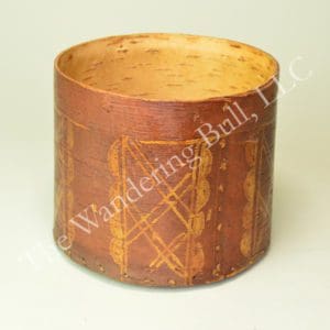 Basket Birchbark Container Round