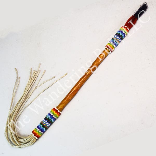Dance Stick Beaded with Cut Seed Beads