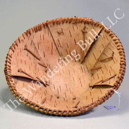 Bowl Birchbark with Etched Flowers inside