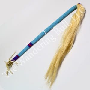 Dance Stick Beaded with Bull Tail