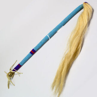 Dance Stick Beaded with Bull Tail