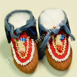 Moccasins Infant Beaded Leather