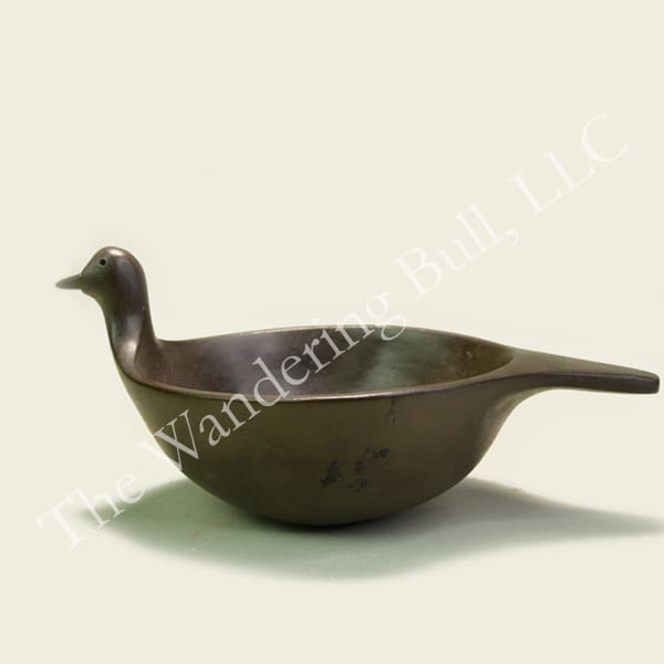 Pottery Black Duck Bowl