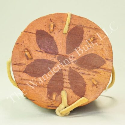 Birchbark Basket with Etched Daisy b