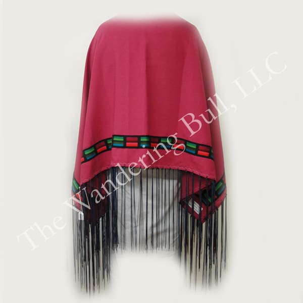 Dance Shawl Pink with Applique