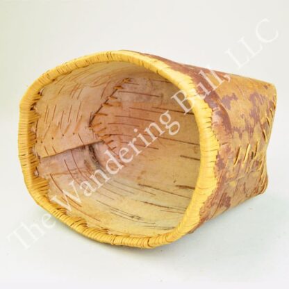 Birchbark Container Scalloped Edging inside