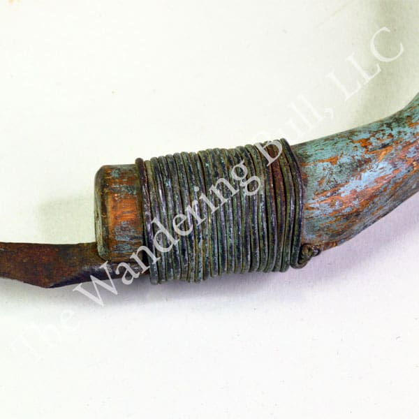 Crooked Knife Carved Blue Handle