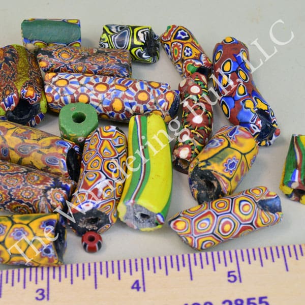 Trade Beads Lot of Assorted Millefiori