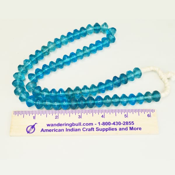 Trade Beads Translucent Blue Vaseline