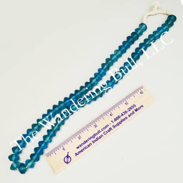Trade Beads Translucent Blue Vaseline