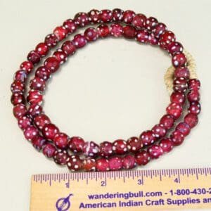 Trade Beads Red Skunk Strand