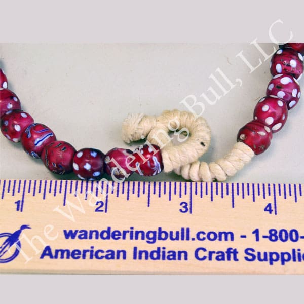 Trade Beads Red Skunk Strand