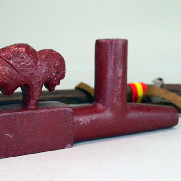 Pipe Catlinite Carved Bison