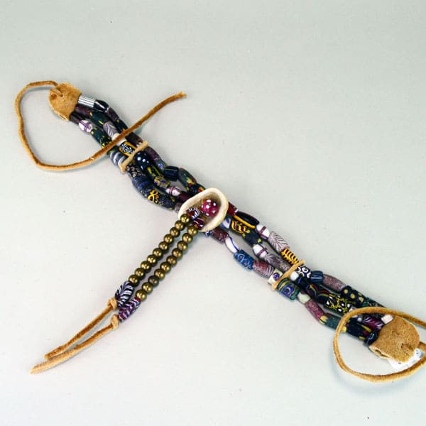 Choker 3 Row Antique Trade Beads