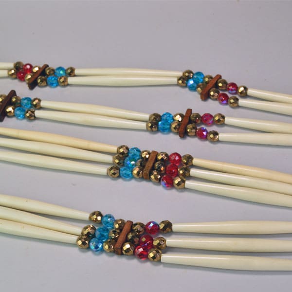 Bandolier Assorted Aurora Borealis Beads