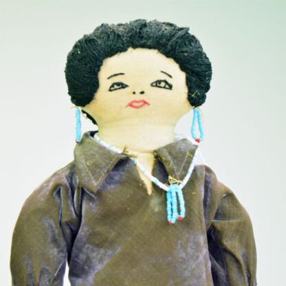 Doll Southwestern Black Hair face