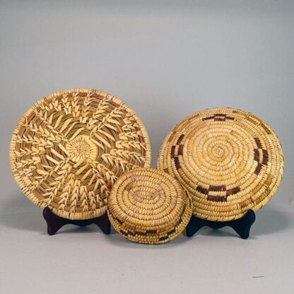 Set of 3 Papago Style Baskets. 2