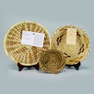 Set of 3 Papago Style Baskets.