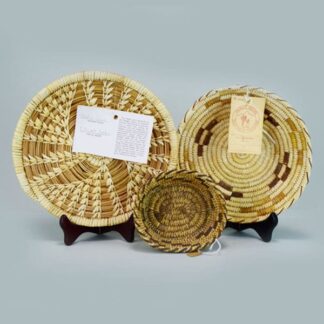 Set of 3 Papago Style Baskets.