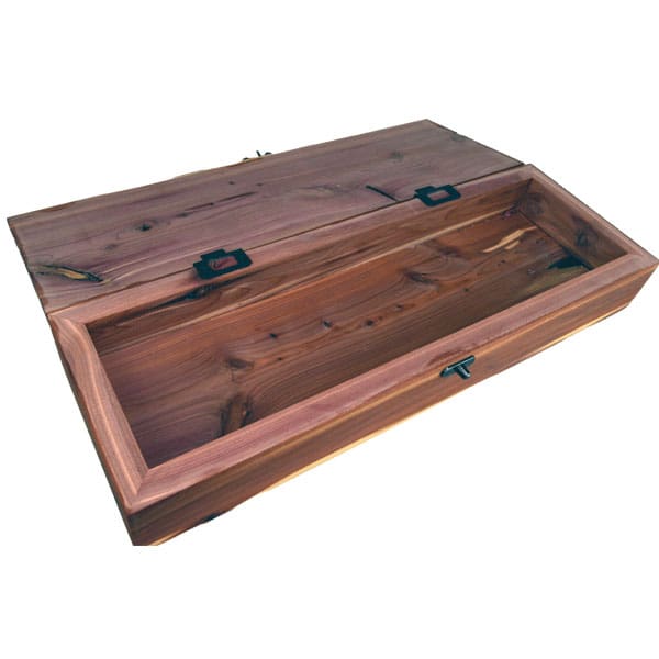 Cedar Feather Box open
