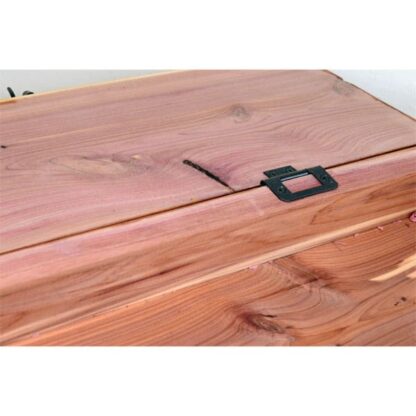 Cedar Feather Box inside hinge