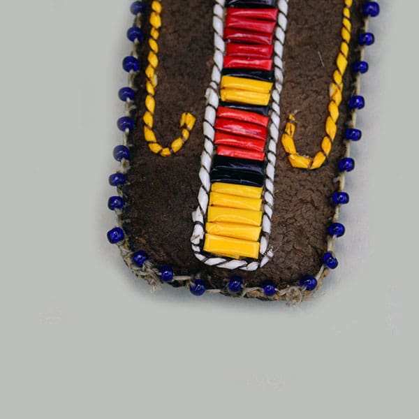 Knife Sheath Quilled and Edge Beaded