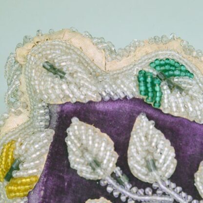 Whimsy Beaded Pincushion Pillow top detail