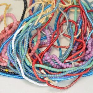 Antique assorted Pony Beads.