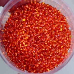 10/0 Silver Lined Orange Seed Beads