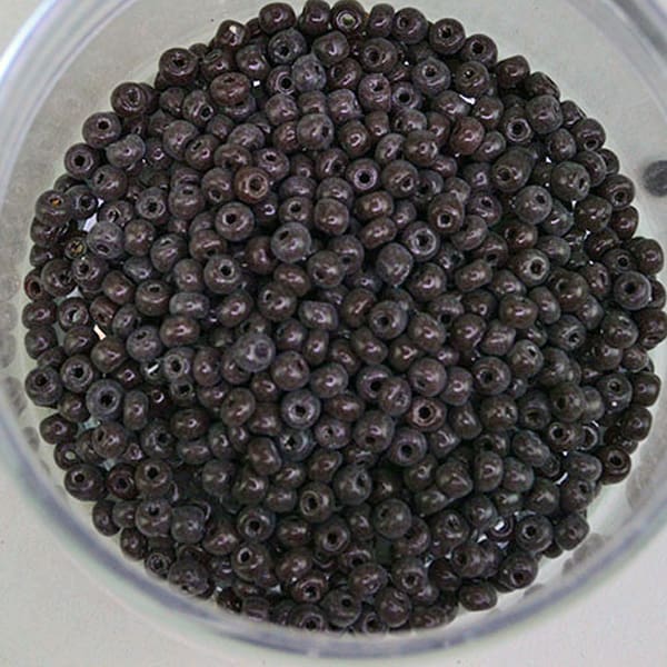 10/0 Vintage Dark Brown Seed Beads
