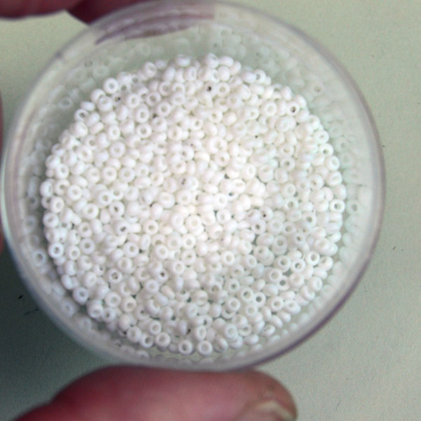 10/0 White Italian Seed Beads