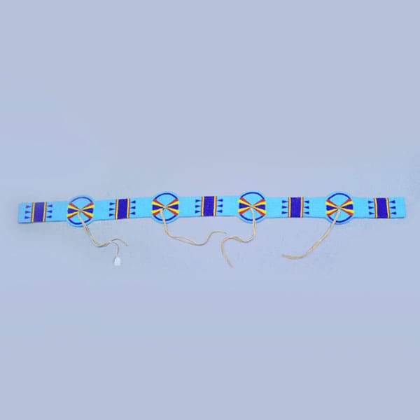 Blanket Strip Beaded Yellow, Blue & Red