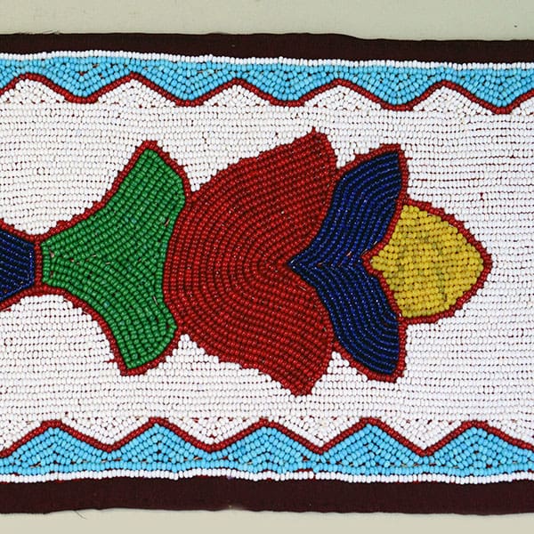 Otoe Style Beaded Blanket Strip. 3