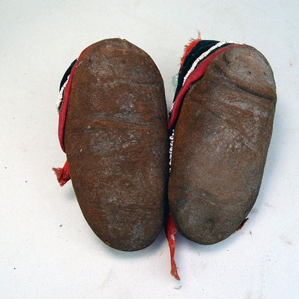 Moccasins Antique Child's Iroquois Style soles
