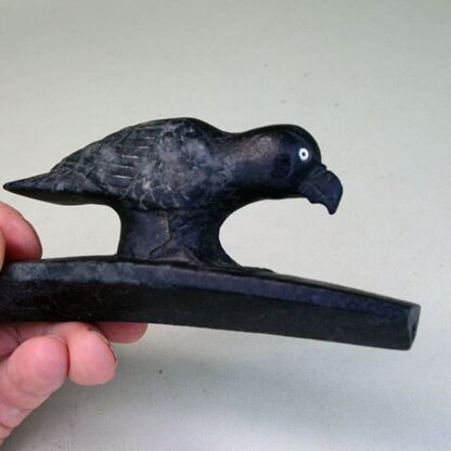 Pipe Soapstone Bird Effigy bird detail