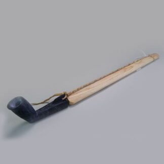 Eastern Woodlands 16 inch soapstone pipe.