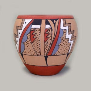 Red clay vase pottery.