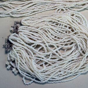 seed beads white pearl