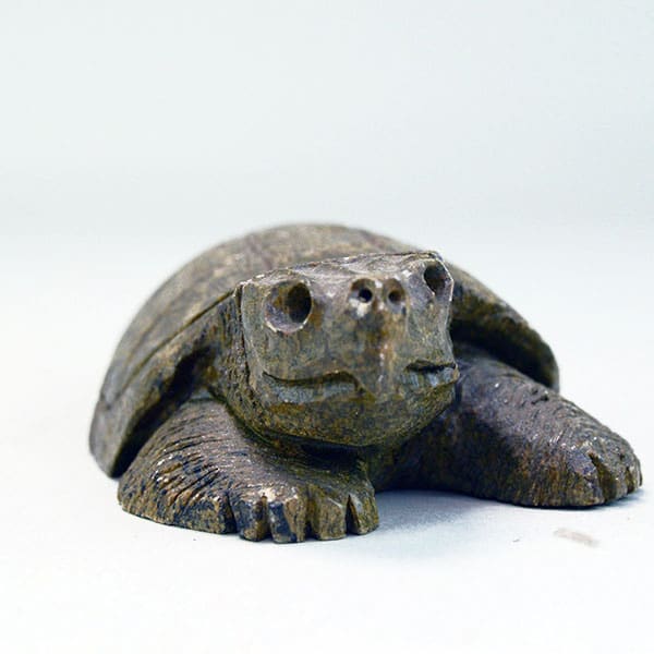 Carving Soapstone Snapping Turtle