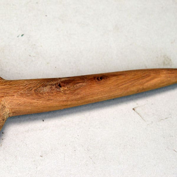 Comb Wood Weaving handle end