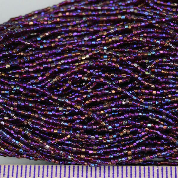Seed Beads 12/0 Cuts Peacock Purple