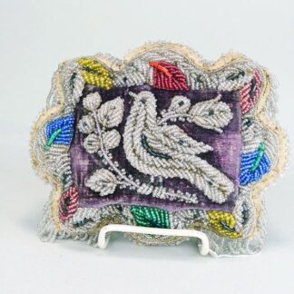 Whimsy Pillow Beaded Bird