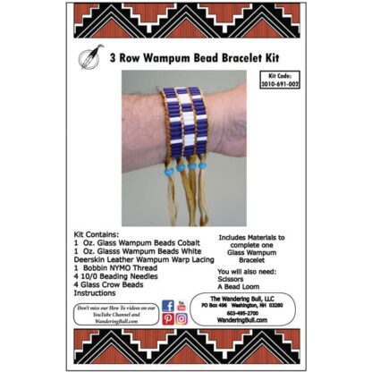 3 Row Wampum Bead Bracelet Kit kit cover