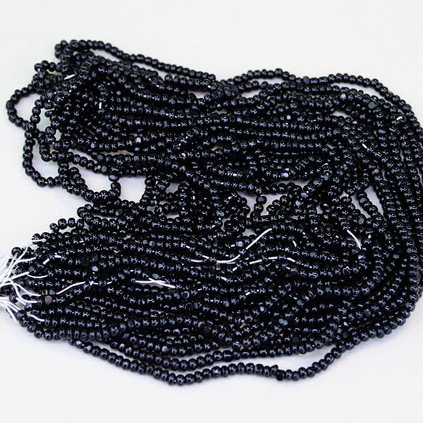 Seed Beads 12/0 Cuts Black