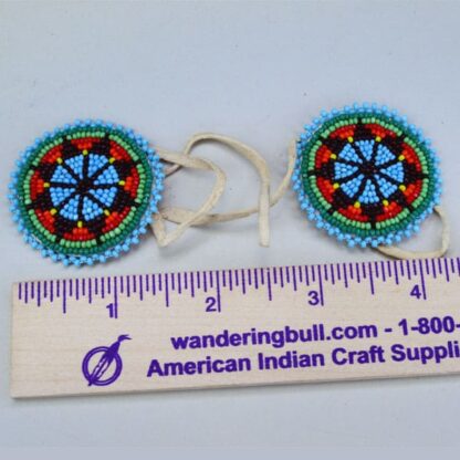 Beaded Rosettes Matched Pair with ruler