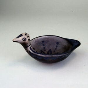 Pottery Bird Dish