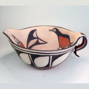 Pottery Bowl with Handle