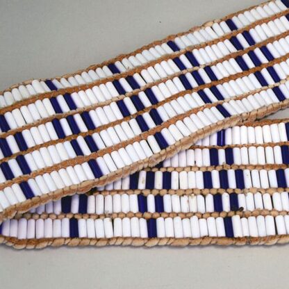 Wampum Belt 5 Row Diamond Design diamond design detail